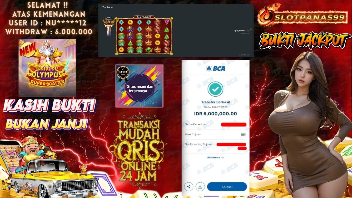 SLOTPANAS99 JACKPOT SLOT GATES OF OLYMPUS SUPER SCATTER